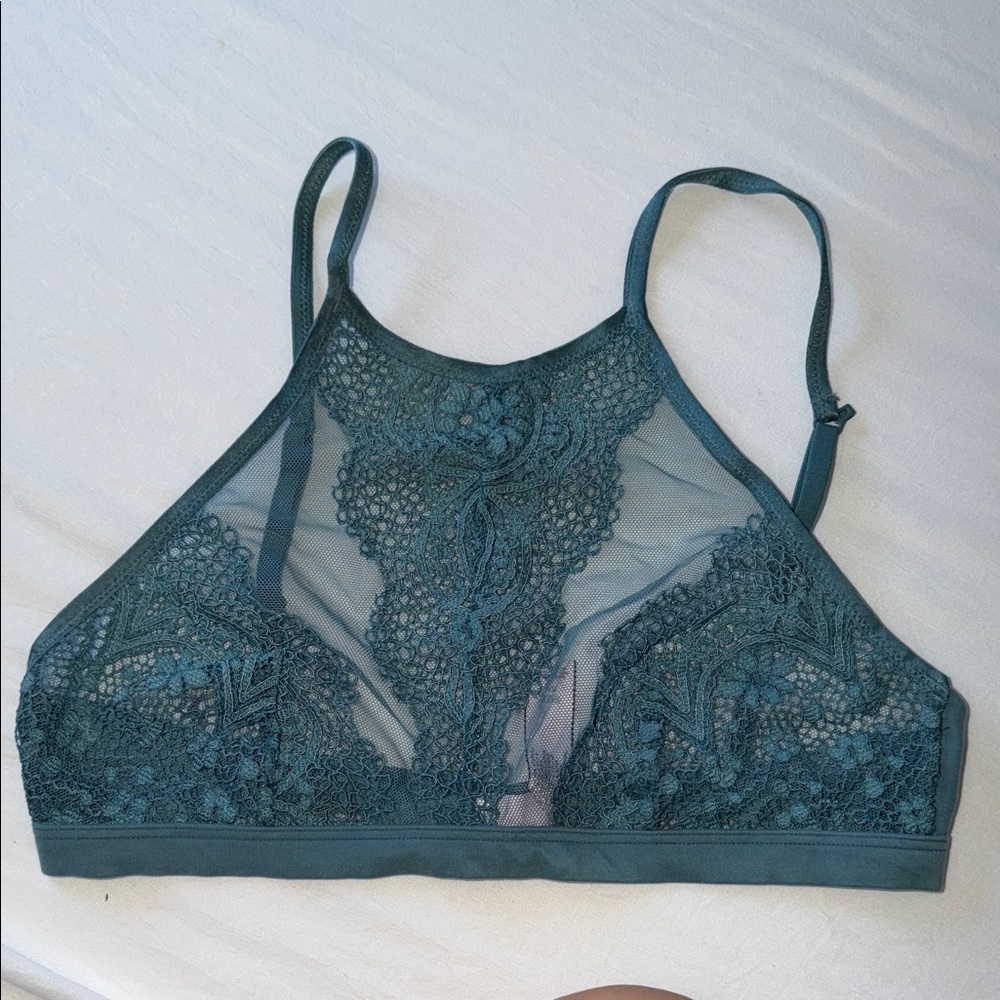 Victoria's Secret Deep Teal Lace Bralette